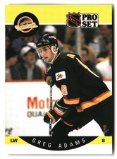 1990-91 Pro Set #291 Greg Adams