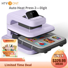 HTVRONT 15x15 Automatic Heat Press Machine 2 for Heat Transfer T-Shirt Printing