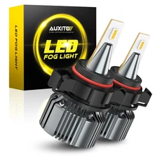 AUXITO CANBUS 5202 5201 H16 LED Fog Running Light Light Daytime 3000K Amber X2