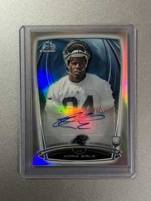 Kony Ealy Carolina Panthers Topps Bowman Chrome NFL 2014 REFRACTOR ROOKIE AUTO