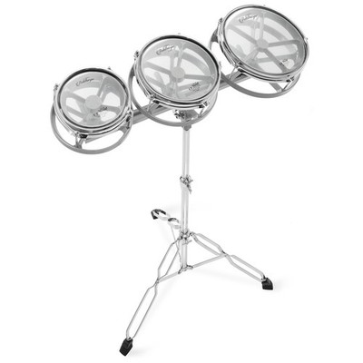 Roto Tom Drum Set with Stand - 6'', 8'', 10'' Toms with Remo Heads