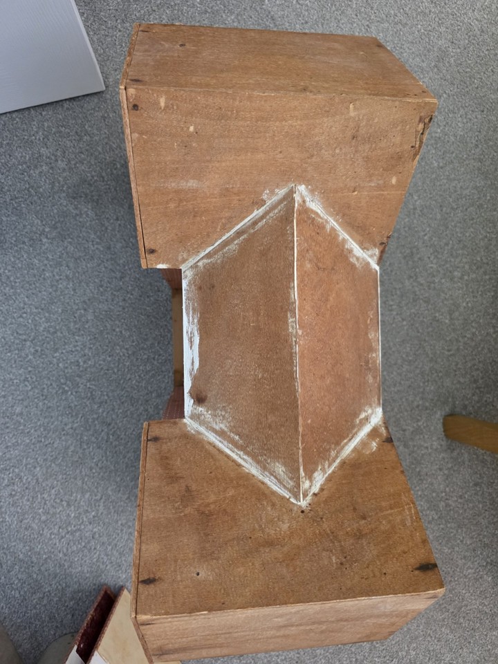Vintage Wooden Dolls House 2 Storey Unusual Stair Case, Ideal Project ...