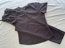 ScrubStar Womans Large, long, Gray Scrub Set. Pre owned.