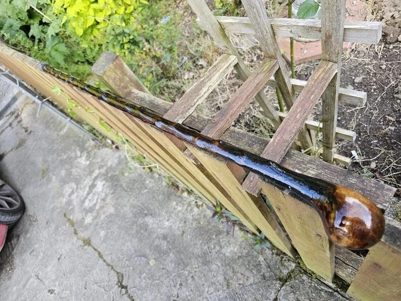 Bastón bastón irlandés Blackthorn. Bastón de mango cómodo regalo a tu papá. Foto 4 de 4