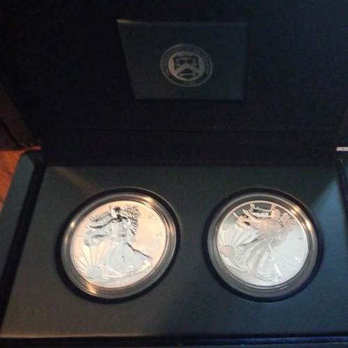 2013 american eagle west point silver 2-coin set