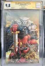 Invincible Battle Beast #1 Signed Sajad Shah Virgin /2000 CGC 9.8 Sketch Remark
