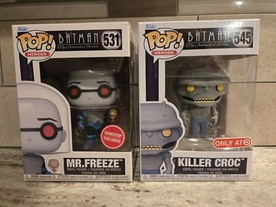 Funko Pop - Killer Croc 545 - Mr Freeze 531 - Batman: The Animated Series 