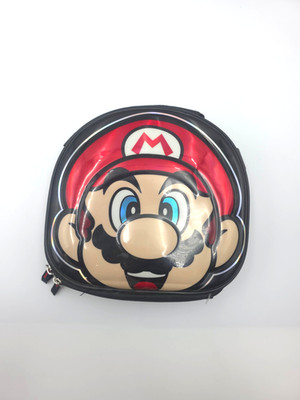 Nintendo Super Mario Bros 3D Molded Face Lunch Bag Insulated Shiny Metallic Rare