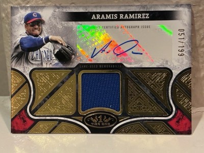 2025 Topps Tier One Aramis Ramirez Relic Auto Autograph #AT1R-ARA /199