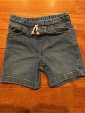 Boys Jumping Beans Blue Denim Pull-On Shorts with Drawstring 4T