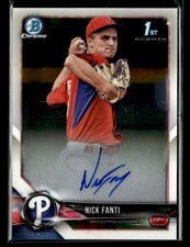 2018 Bowman Chrome #CPA-NF Nick Fanti Prospects Autographs