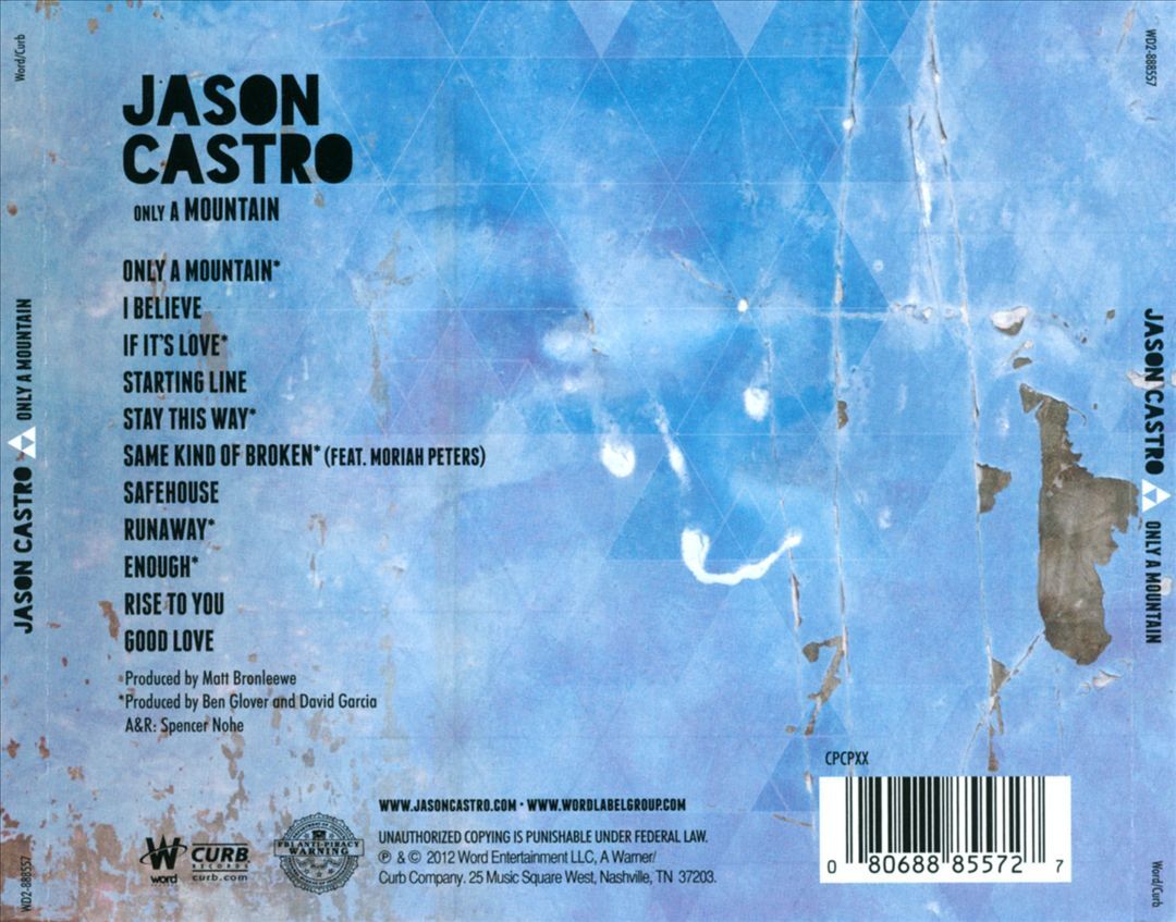JASON CASTRO ONLY A MOUNTAIN NEW CD