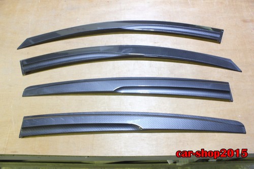 Fit 16-21 HRV HR-V RU Carbon Look Window Visor Weather Shield Sun Rain Guard - Picture 7 of 7