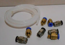 4m PTFE Teflon Tube W PC4-M6 & PC4-M10 Quick Fitting Connectors For 3D Printer