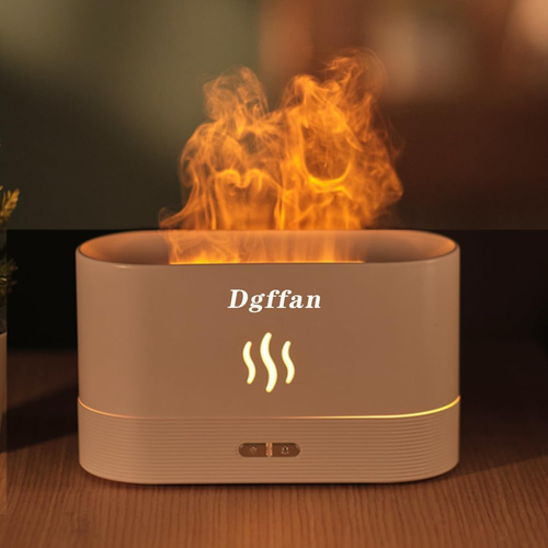 Essential Oil Diffuser, Humidifier with 7 Colors Flame Light, Waterless Auto Shu