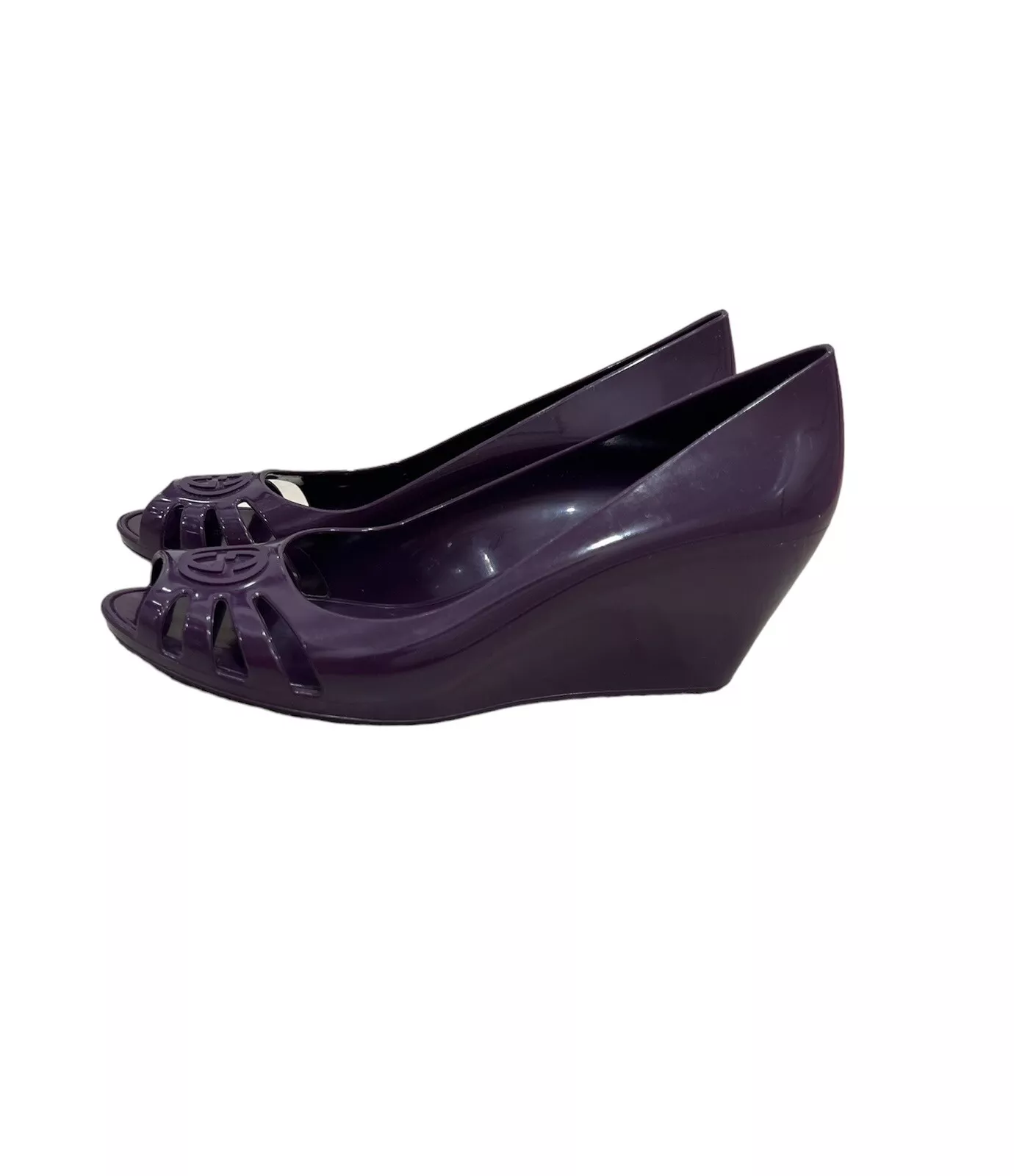 Talon femme en caoutchouc violet plates formes Gucci