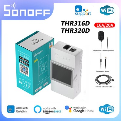 SONOFF TH Elite 16A/20A Wifi Smart Switch Temperature And Humidity Monitoring Sw