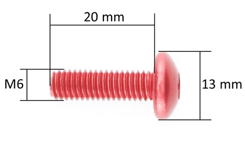 Linsenkopf Schrauben Aluminium Torx M5 M6 Alu eloxiert Linsenkopfschrauben 5 6mm - Bild 8 von 9