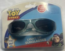 Vintage Disney Toy Story Sunglasses Light Up Buzz Lightyear Kids Blue