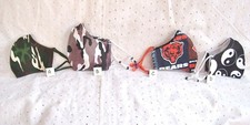 FACE MASK CAMOUFLAGE OR BEARS-2-SIDED NOSE WIRE-EAR STRAPS ADJUSTABLE:U CHOOSE