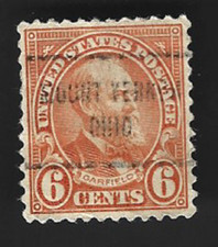 Scott# 638 6c James Garfield precancel - MOUNT VERNON OHIO - (A-10)