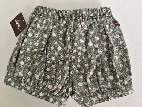 Tea Collection Bubble Shorts 18-24 Mo Olive Floral Toddler Girl Spring Sigrid - Picture 3 of 3