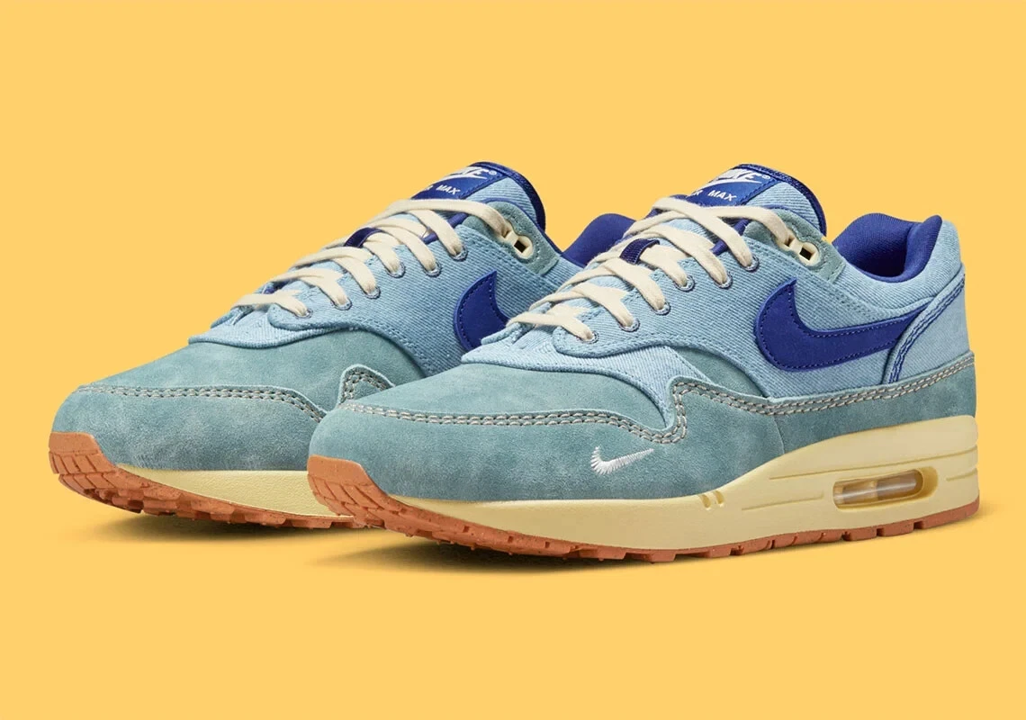 Nike Air Max Premium Dirty Denim BLUE Men's Size 9.5 DV3050-300 SHIPPING |