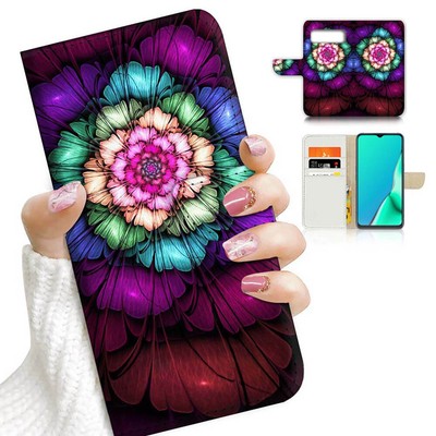 ( For Google Pixel 8 Pro ) Wallet Flip Case Cover AJ23088 Abstract Flower