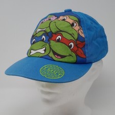 TMNT Teenage Mutant Ninja Turtle Blue Group Youth Boys 2016 Viacom Cap Hat