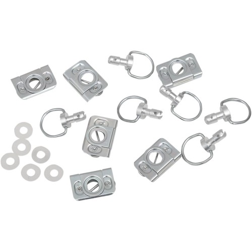 Cycle Performance D-Ring Kit - Silver Clips CPP/9030