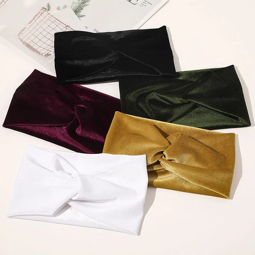 Fashion Women Lady Velvet Turban Twisted Knot Hair Band Twist Head Wrap Headban❥ - Picture 5 of 23