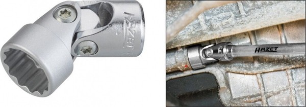 Hazet Gelenk SteckschlüSsel-Einsatz 10Mm 3/8 Zoll -Tractionsprofil 18 880G-Z18-image