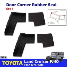Door Corner Rubber Seal Pad Trim Fit For 1976-1984 Toyota Land Cruiser FJ40 FJ45