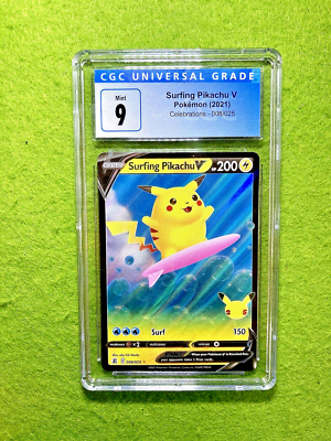 Pikachu SURFING POKEMON CARD CELEBRATIONS FULL ART 2021 Pokémon