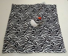 Carters Baby Lovey Zebra Brown Orange Rattle Satin Minky Security Blanket