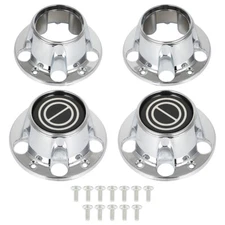 4Pcs Wheel Hub Center Caps Bronco 4x4 w/ screws Fit For Ford F-150 1980-1996
