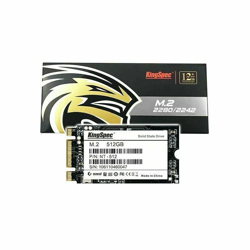 KingSpec 128GB 256GB 512GB 1TB 2TB M.2 NGFF SATA SSD B+M Key Solid State Drives - Image 2 of 4