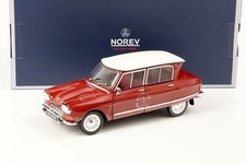NOREV COLLECTORS 1:18 DIE CAST AUTO CITROEN AMI 6 CLUB 1968 CORSAIRE RED  181602