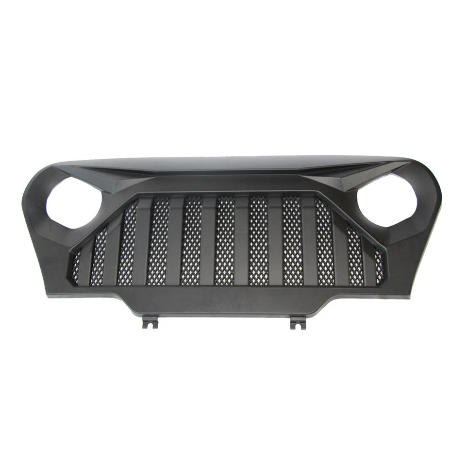 For 1997-2006 Jeep Wrangler TJ Front Matte Black Grill Grille with Mesh - Image 4 of 4