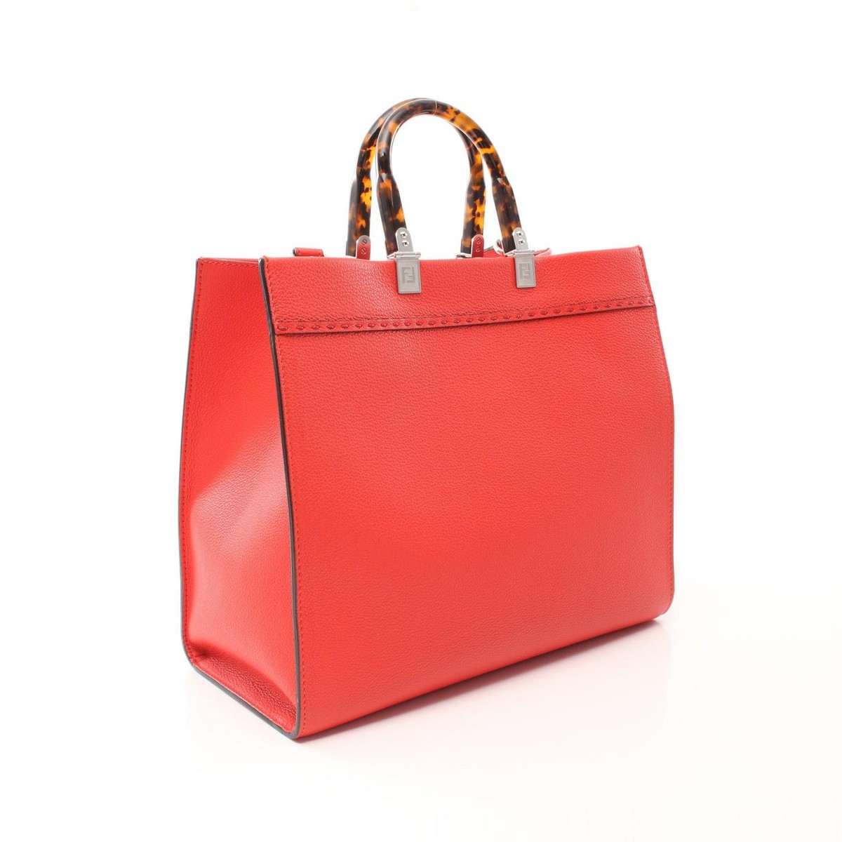 FENDI SUNSHINE MEDIUM 2way shoulder Tote Bag 8BH386 leather