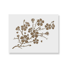 Cherry Blossom Stencil - Durable Reusable Mylar Stencils