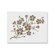 Cherry Blossom Stencil - Durable & Reusable Mylar Stencils