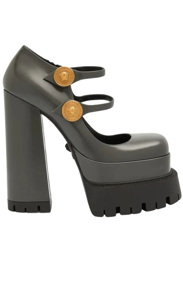 VERSACE ◆ Medusa Aevitas Platform Pumps 関税/送料込 New VERSACE Medusa Aevitas Platform Mary Janes Pump Shoes.Sz