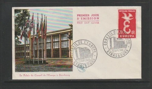 France 1958 SG1397 FDC (Council of Europe-Strasbourg) Europa as pic