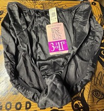 VINTAGE MAIDENFORM WISEBUYS PANTY   SIZE 9.  BLACK