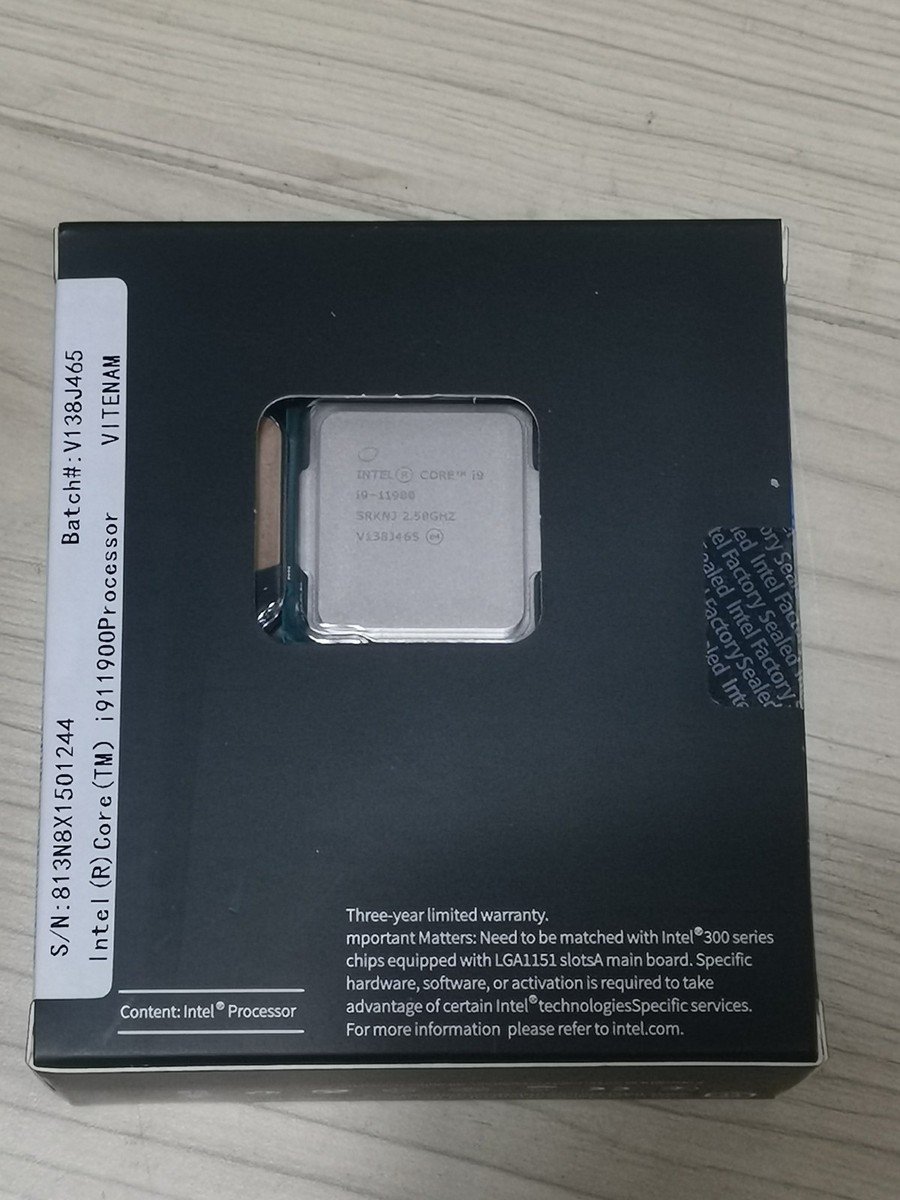 New Intel Core i9-11900 SRKNJ 2.5GHz 8 Core LGA1200 65W Desktop