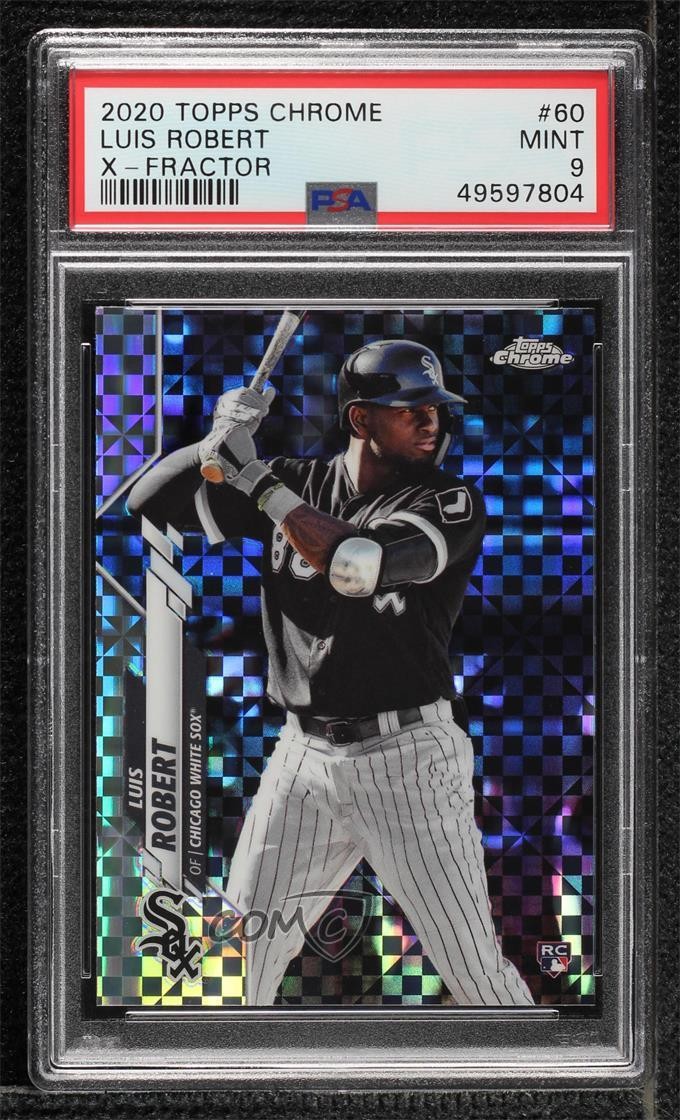 2020 Topps Chrome X-Fractor Luis Robert #60 PSA 9 MINT o7m