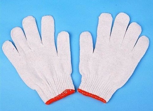 48 Pairs Pack X White Red Work Poly/Cotton General Purpose Elastic Yarn Gloves - Bild 8 von 10
