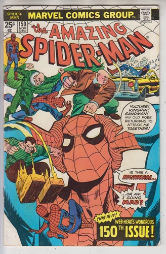 AMAZING SPIDER-MAN # 150  FN+ 6.5  CLONE SAGA STORY  CENTS  1975