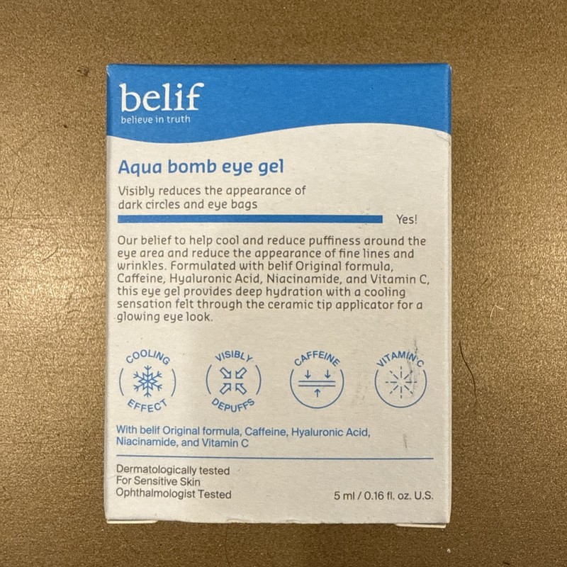 BELIF Aqua Bomb Eye Gel .16oz/5mL Travel Size NIB